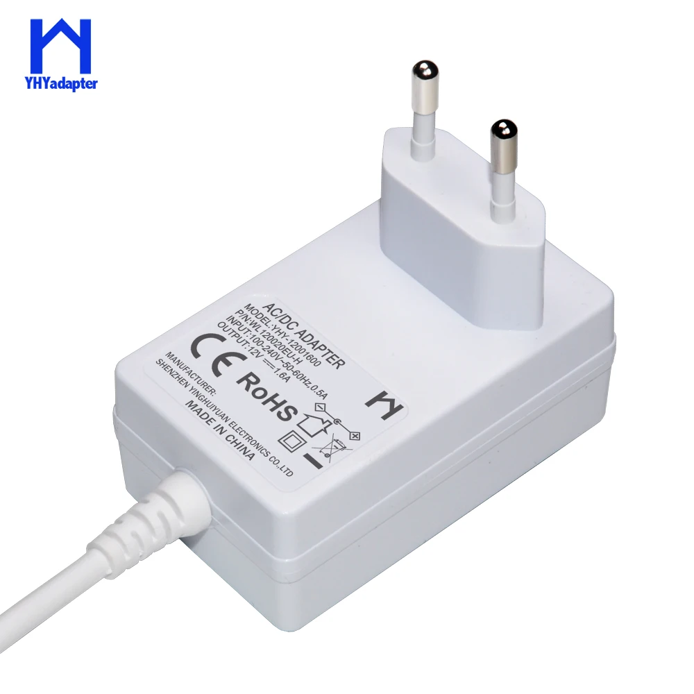 20ワット12v 1.6a 1.67a 1.7a電源acアダプタ12v 20va 230v 50