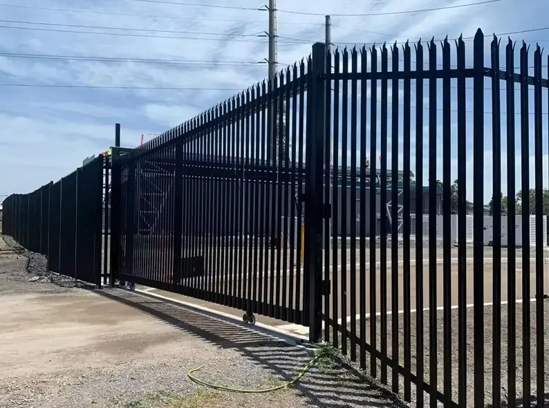 High Security Residential D Pale or W Pale Steel Fence Spike Palisade Fence 1.8m high