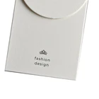 Luxury Hanging Clothing Label Custom Logo Clothing Paper Hang Tags With Strings