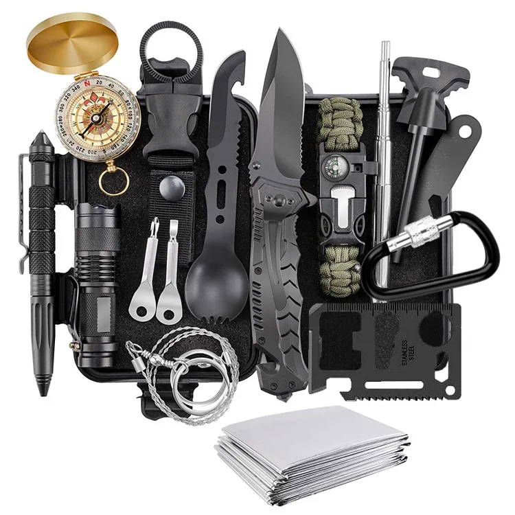 13 in 1 survival Gear kit Set Outdoor Camping Travel Survival