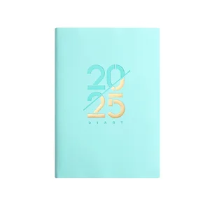 A5 Daily Plan Hardcover Calendar with Thread Sewing Spanish-English Soft PU Leather Cover In-Stock Wholesale