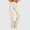 albumin white-flare pants