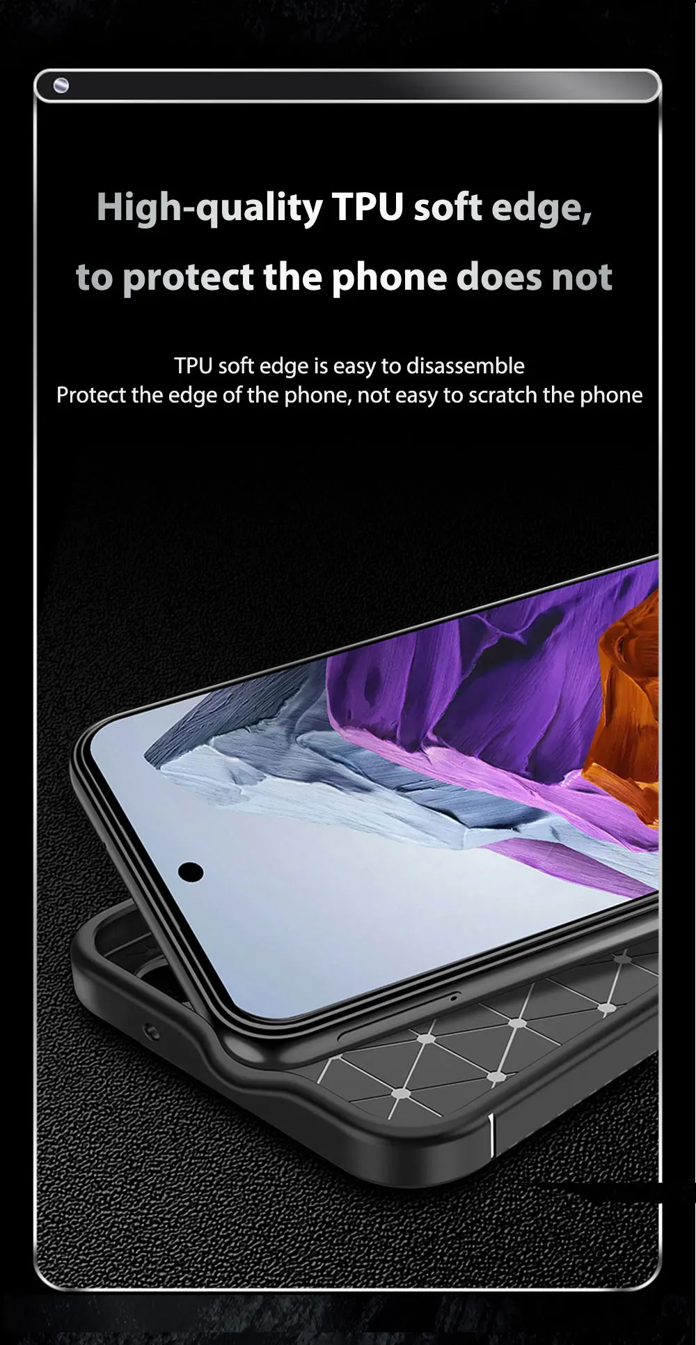 product soft case for xiaomi 14 pro ultra carbon fiber texture phone simple  drop resistant anti fingerprint wls86 wlons-6