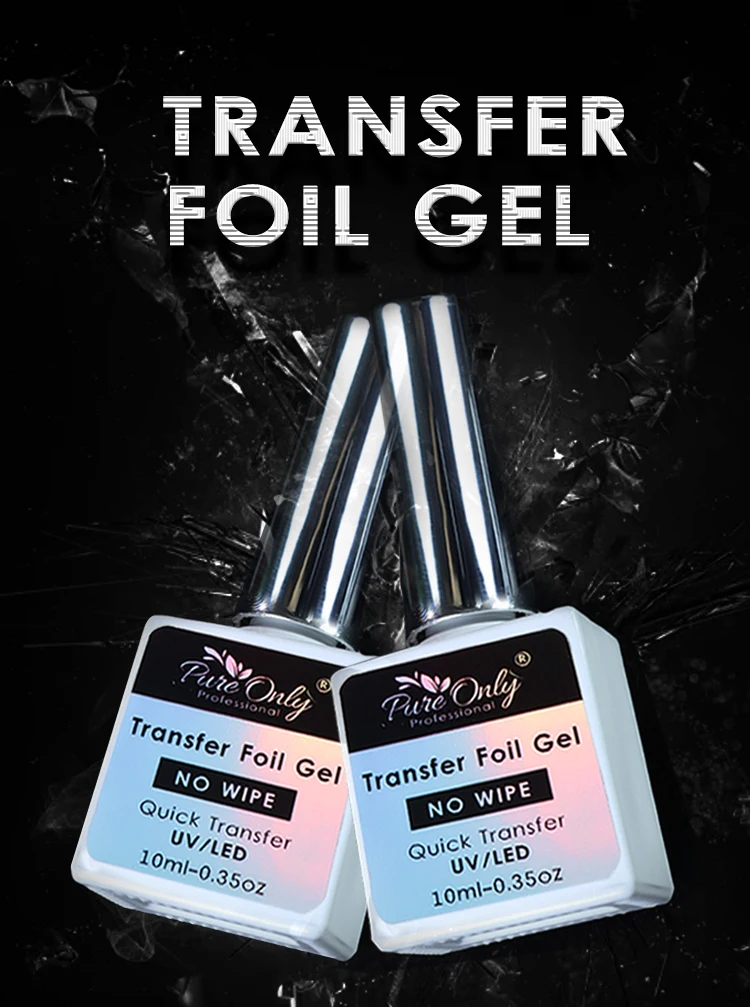 Hot Soak Off Nail Art Foil Glue Transfer Foil Gel Environmental Plant