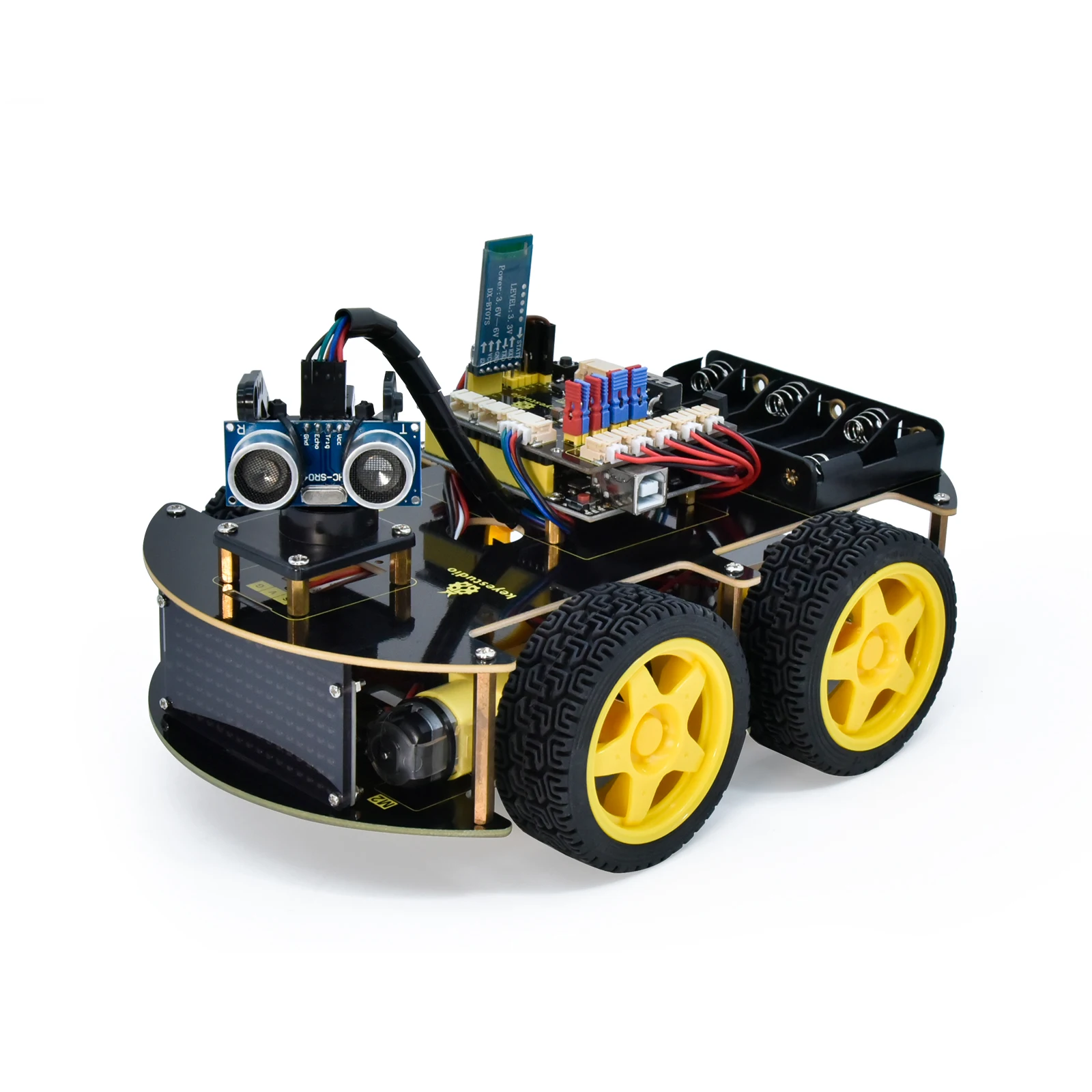 Custom DIY Mini Tank Robot Smart Stem Educational Toy Robotics Training Kit Programmable Study Robot Car Kit for Arduino