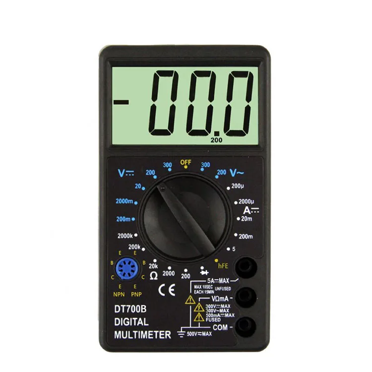 Pocket Digital Multimeter DT700C with Large Display Screen and Temperature Function