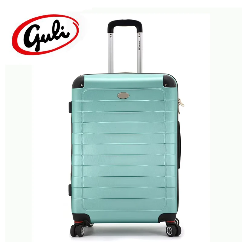 New Design Mint Green Colourful Customized  Luggage Hardside Expanded Wear-resistant ABS  Trolley Luggage Suitcase Set