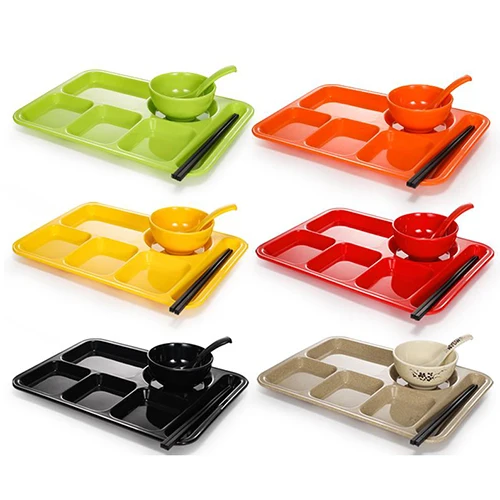 Plastic Restaurant Hotel Tray Tea Serving Tray Melamine Hospital Food