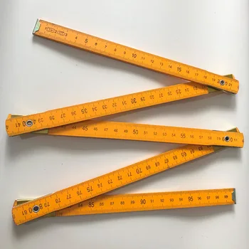 1.5m Wooden Folding Ruler Metric Scale Drawing Tool & Teaching Supply 1 Meter Folding Tape Measure Ruler