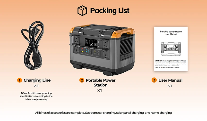 2016Wh Portable Solar Power Station with LiFePO4 Battery and MPPT Controller for Outdoor Use