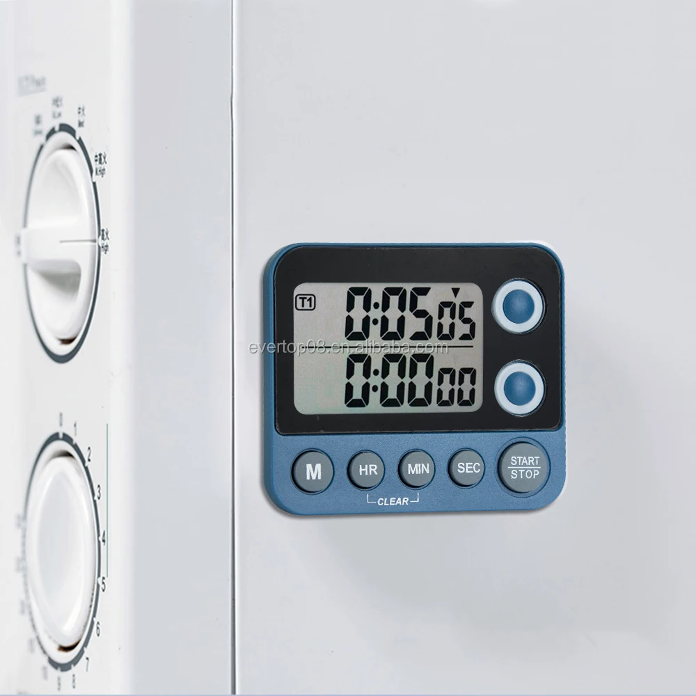 ET6007 Dual Channel Digital Countup Countdown Electronic Sport Timer Kitchen Timer
