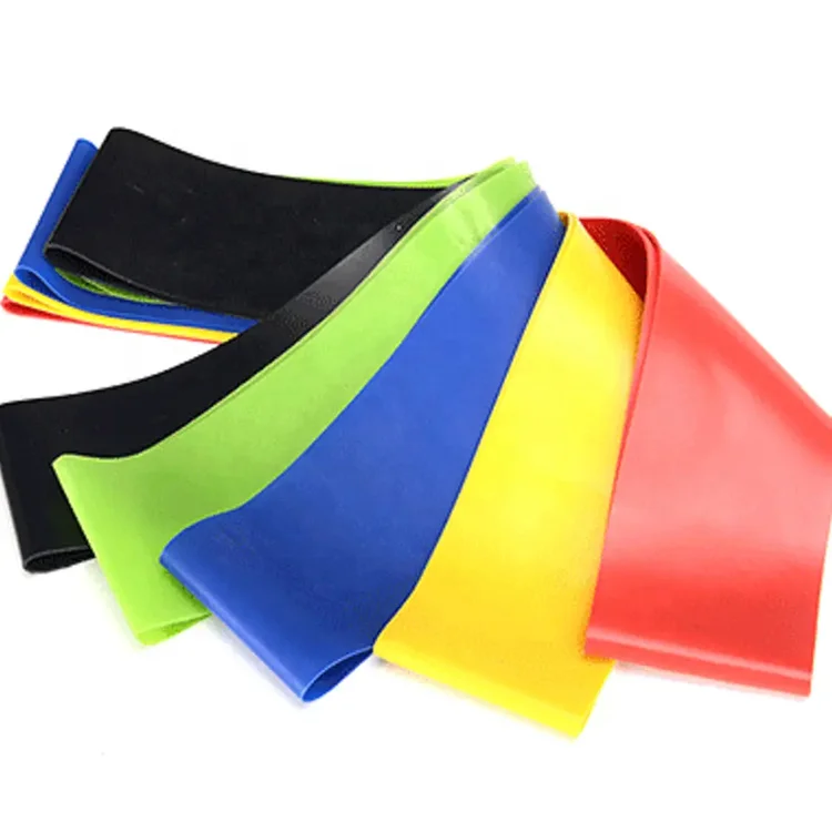 Wholesale Custom Logo Fitness Yoga Tension Bands Resistance Loop Exercise Bands Set for Sport Gym Training Latex Elastic