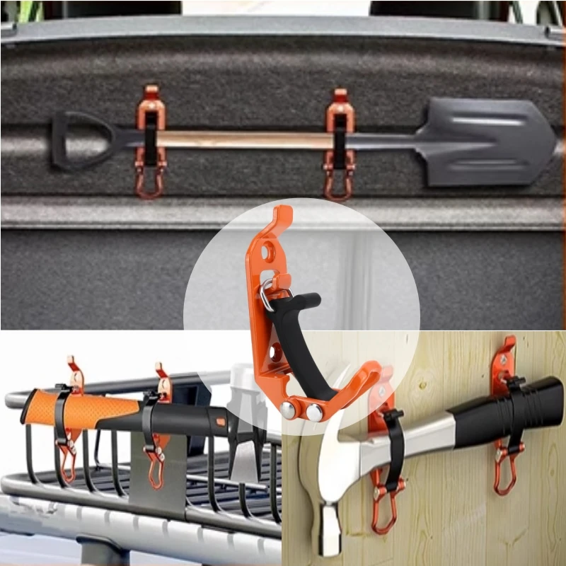 Quick Fist Clamp for Mounting Tools Equipment Car Wall Mounts Car Trailer RV Boat Residential Accessories Shovel Bracket