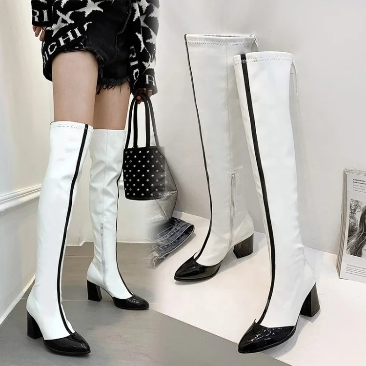pointed toe knee boots