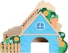 Casa de flores de primavera (azul)