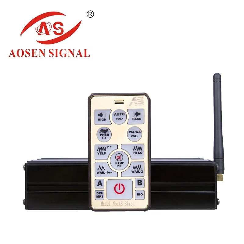 Wireless Remote Control 200W AS7200 Emergency Vehicle Siren Horn Speakers