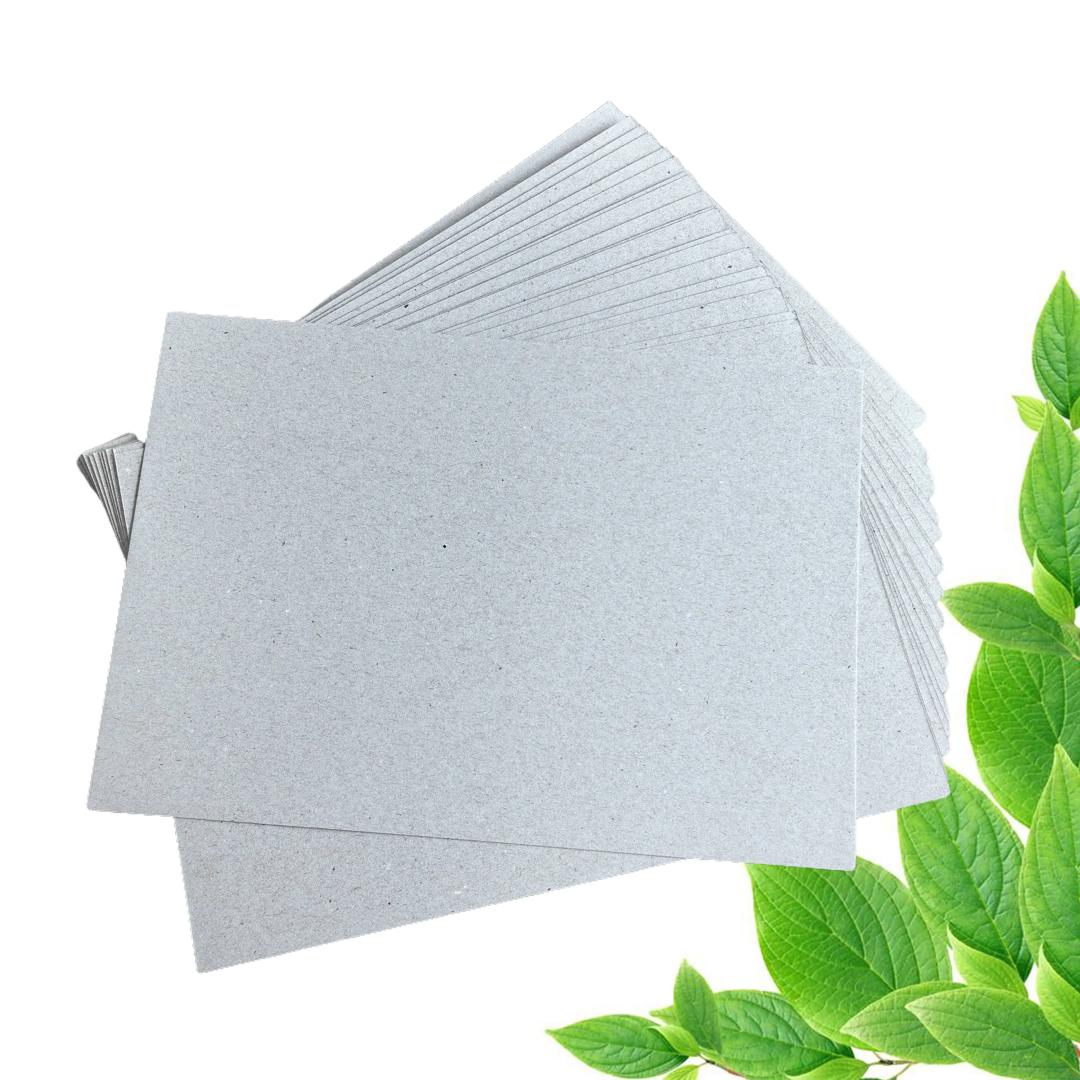 Cheap Factory Price Anti-Curl 1000 Gsm 650gsm Paper Board 0.5mm 1mm 1.5mm 2mm Thick Grey Cardboard Sheets