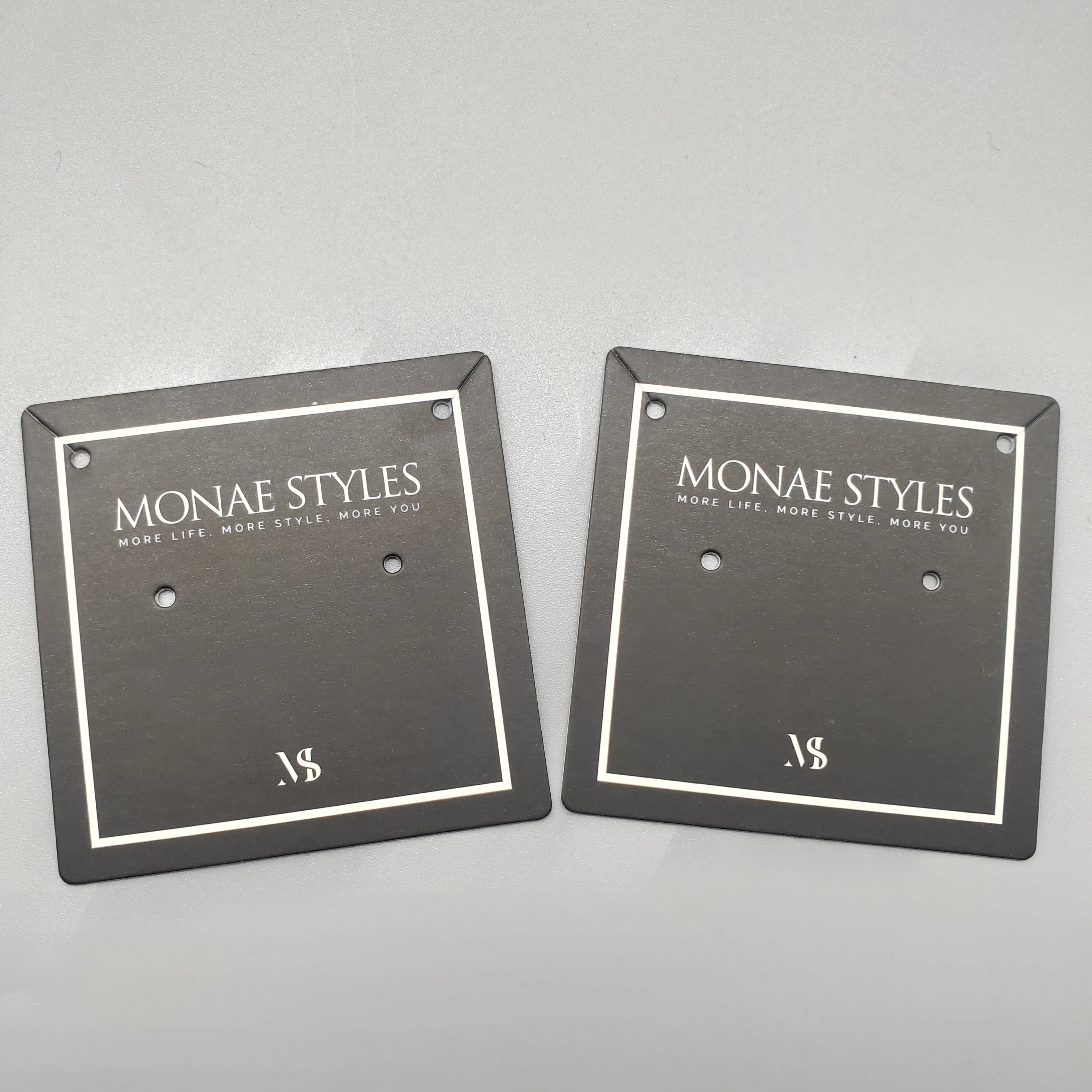 Индивидуальная торговая марка, печатный браслет, серьги, дисплей, бумажный держатель для карт, упаковка, ожерелье, ювелирные изделия, серьги, открытки с логотипом