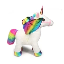 Popular Colorful Unicorn Plush Toys Stuffed Animals Dolls Plushies Home Decoration for Children Customized Toys