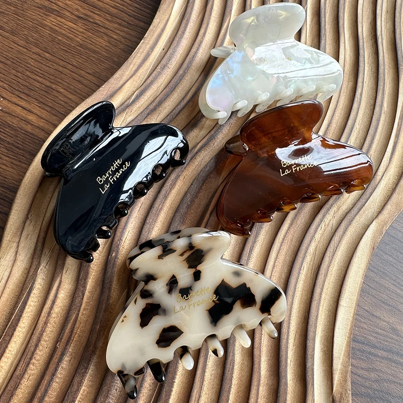 Французский Простой Высококачественный Средний зажим для акулы черепаха Ацетатный коготь волос женщин