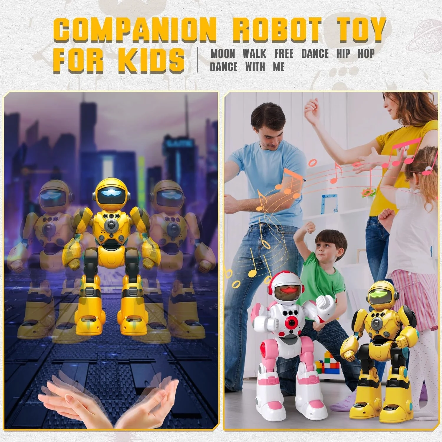 RC Robot Toys for Kids Remote Control Robots for Boys Programmable Music Dance Interactive Dance Robot Toy
