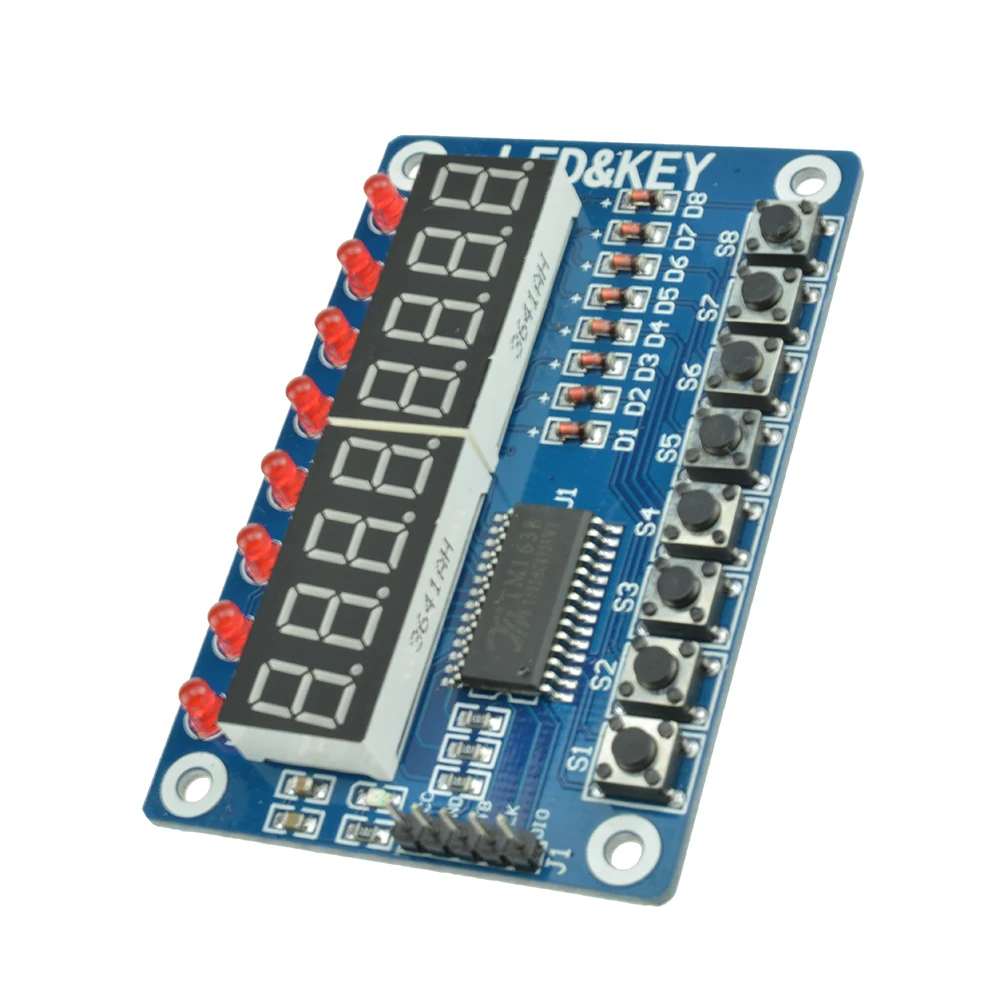 Tm1638 Key Module Led 7 Segment 8-bit Digital Display Tube For Avr ...