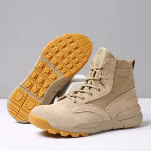 Men Women Waterproof Round Toe Rubber Hiking Boots Genuine Leather Non-Slip Breathable Unisex Causal Outdoor Trekking Shoes