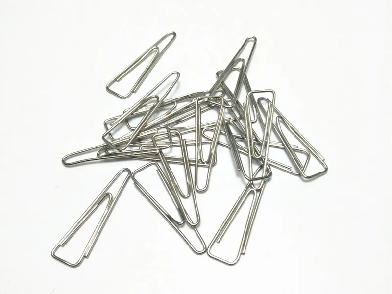 Треугольные круглые никелированные скрепки серебряные для бумаги ржавчина офисные канцелярские товары