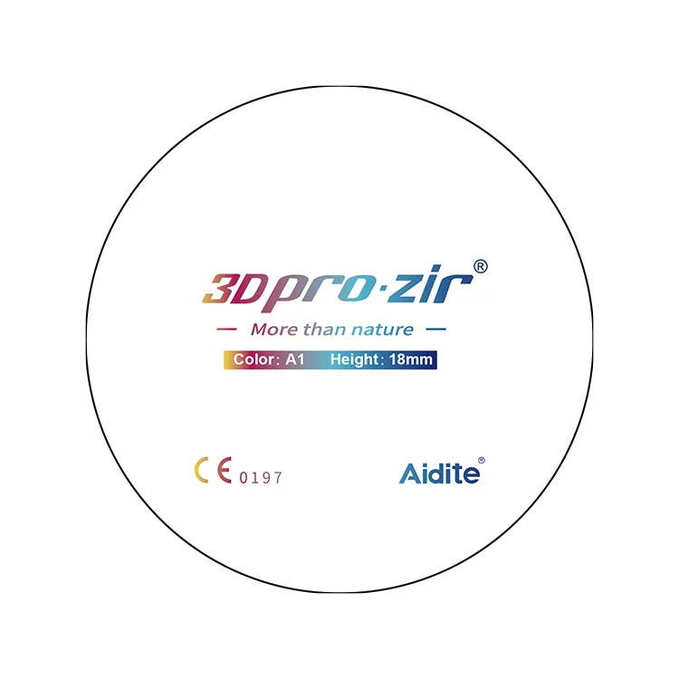 
Производство Aidite для стоматологических камер Cad Cam Супер Прозрачность Cad Cam циркониевые блоки 