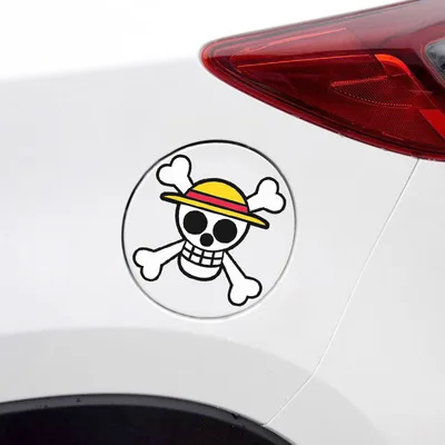 Monkey D. Luffy One Piece Hat Weatherproof Anime Sticker Car Decal 3,6,8  3 sizes for choice. - AliExpress