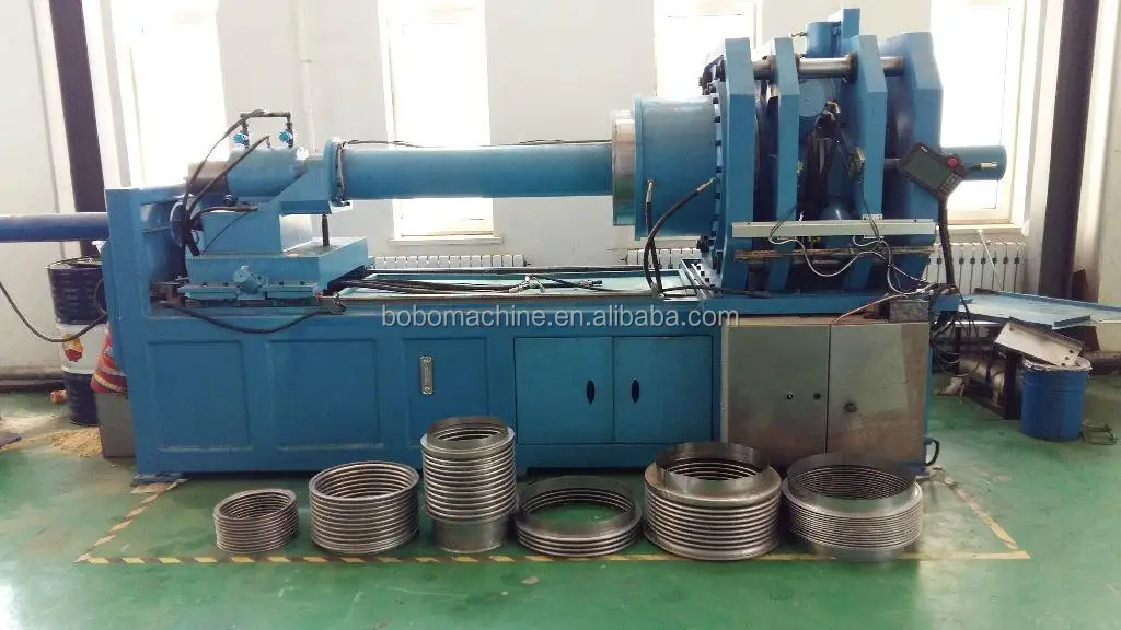 BOBO Machine automatic bellow expansion joint forming machine shown in a detail photo for this news article