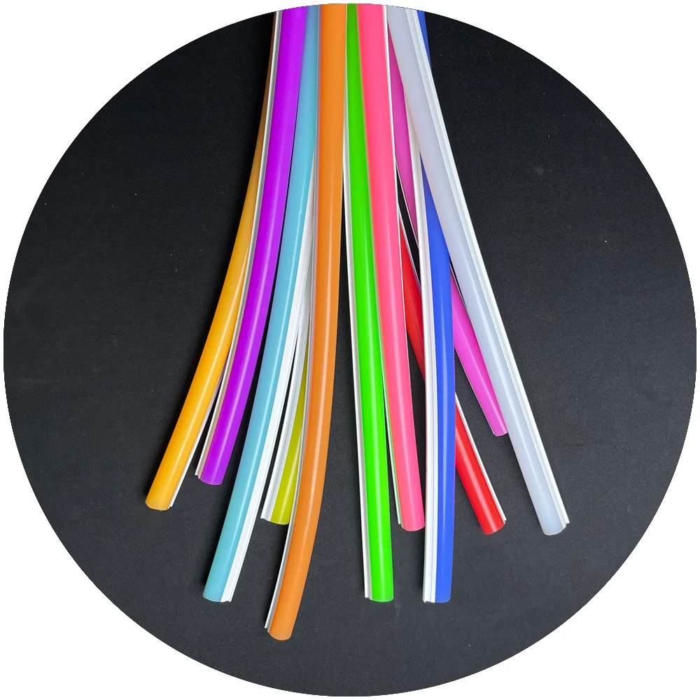 DC12V 2.5cm 1cm DC5V 2nd Gen Split Neon Tube Cover 6mm 8mm 12mm Neon Led Strip for Led Neon Sign Customize Material