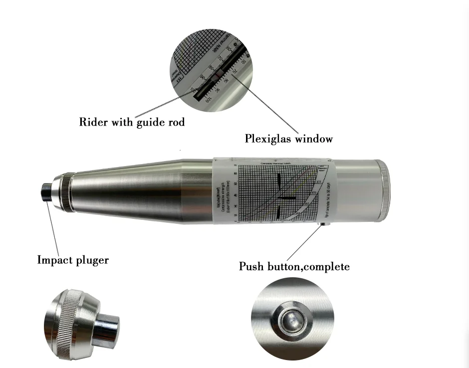 Rebound hammer Testing Equipment OEM concrete test hammer