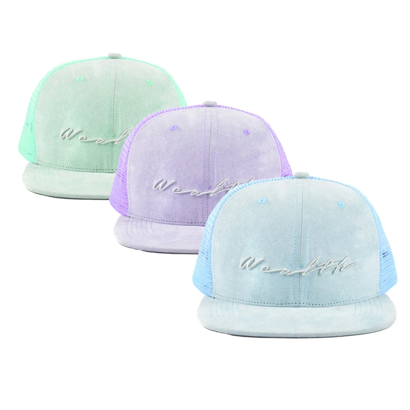 Популярный дизайн, дышащая плоская шляпа для дальнобойщиков конфетных цветов