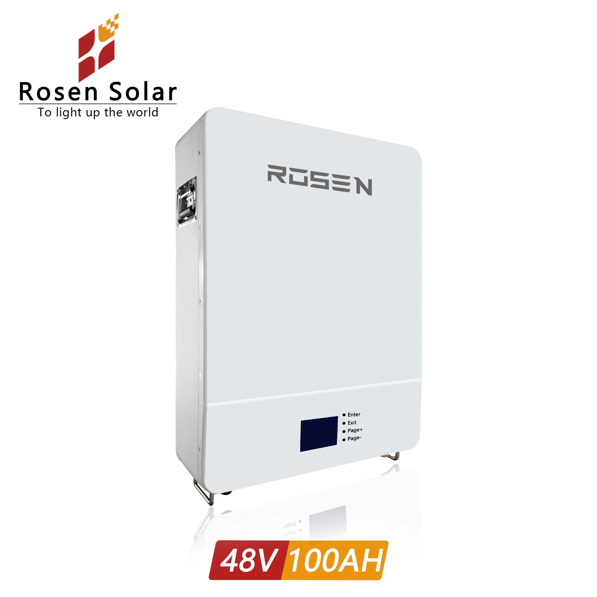 Rosen Lifepo4 Battery 48v 50ah 100ah Lithium Battery Pack for Residential