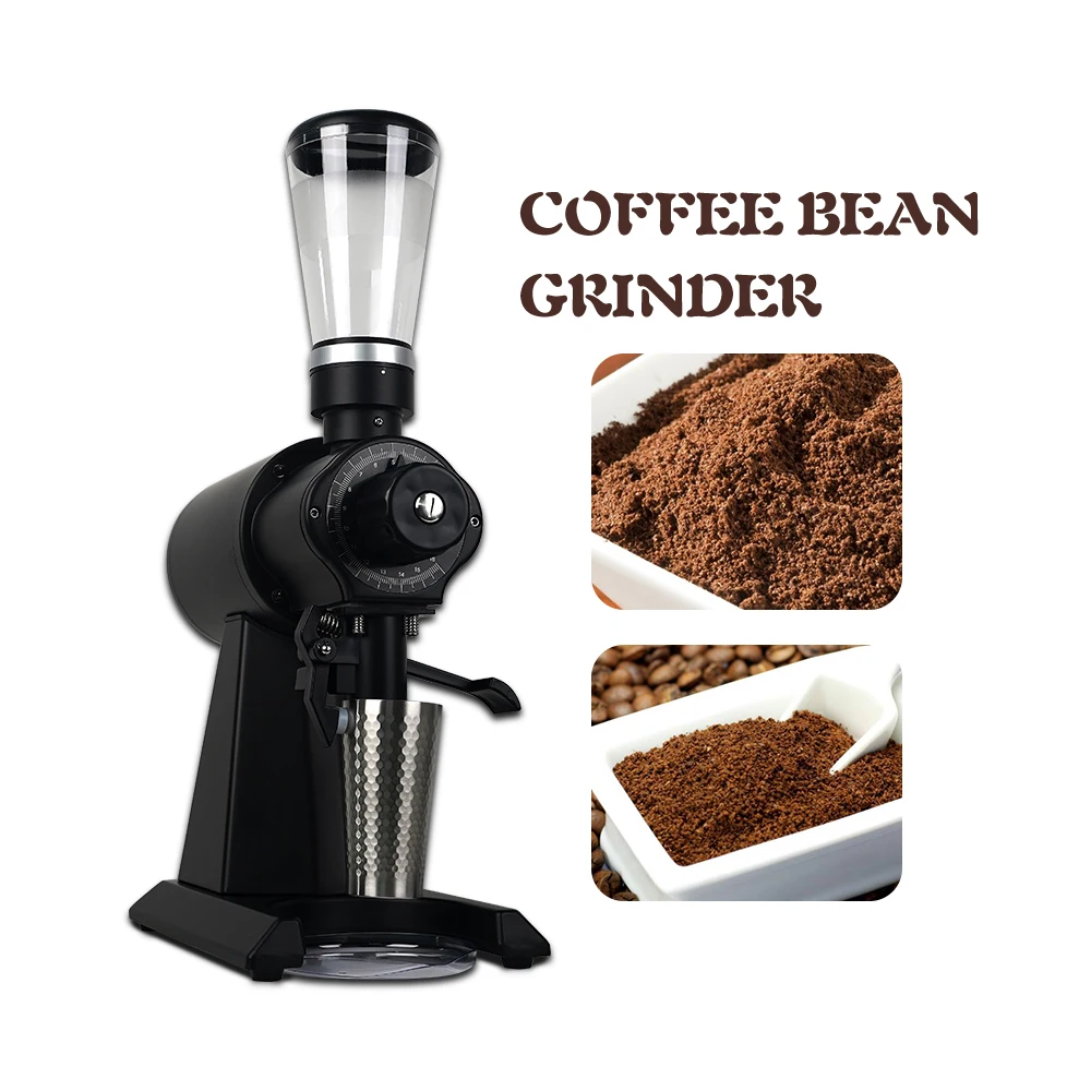 Manufacturer Stainless Steel 98mm Burr Commercial Electric Professional Automatic Coffee Bean Grinders for Sale - Image 2