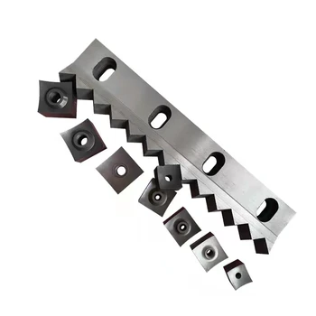 M10 M12 M14 Threaded Hole 35,40,60,80,100mm Single Shaft Rotor Shredder Blades Industrial Knife For Plastic Granulator Machine