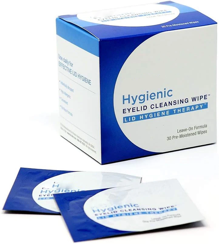 Sanitary Eyelid Cleansing wipes No-rinse exfoliating wipes remove excess oil and debris from eyelids and eyelashes