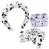 Conjunto de 4 piezas blanco con estampado de leopardo - Correa de muñeca con interfaz de costura.