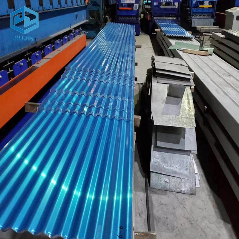 Кровельный лист из оцинкованного металла AZ60 RAL5052 дешевый кровельный гофрированной стали с цветным