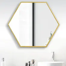 Colorful Aluminum Alloy Frame Mirror Customized Special Shape Mirror Modern Stylish Decoration Bathroom Wall Mirror