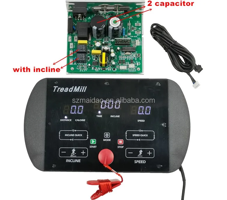 Universal Commercial Treadmill Controller System Display+invertor+cable+safety Key Gym Treadmill Controller Display