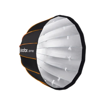 Godox QR-P90 Quick Release Parabolic Deep Soft Box + Honeycomb Mesh Bowens Install Studio Flash detail image
