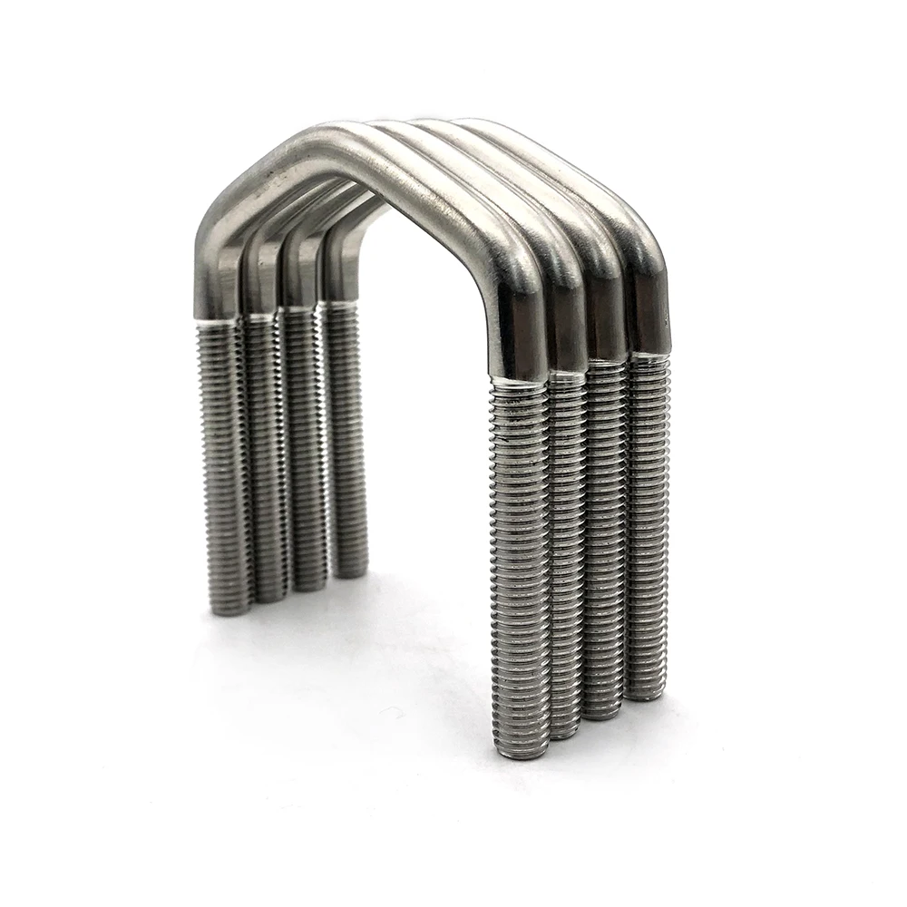Factory directly sale customized square u bolts and nuts Stainless Steel U-Bolt Pipe Clamp Steel U Bolt Clamp