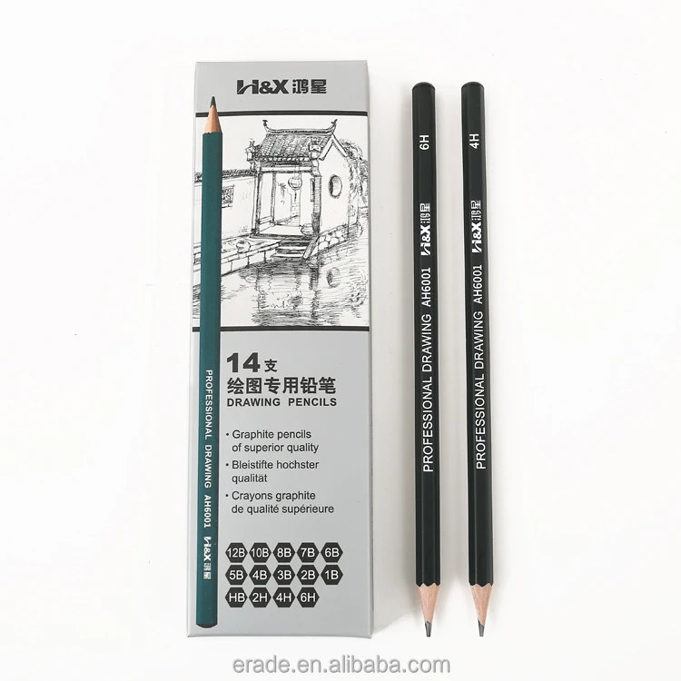 Graphite Pencils Set,Professional Sketch And Art Pencils 14 Pcs/set 12b 10b  8b 7b 6b 5b 4b 3b 2b B Hb 2h 4h 6h For Drawing - Buy Graphite Pencils 