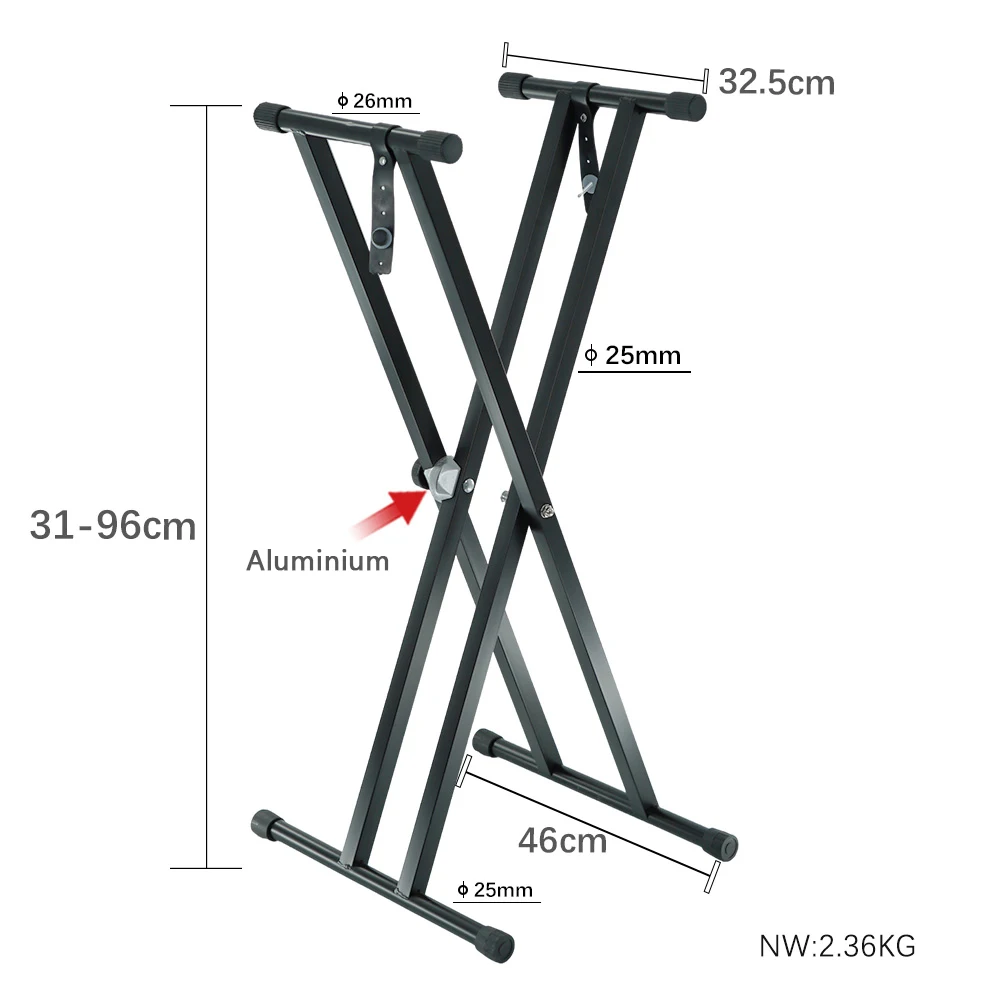Ks4l Popular Detachable Double X Keyboardstand Manufacturers Wholesale Buy Adjustable