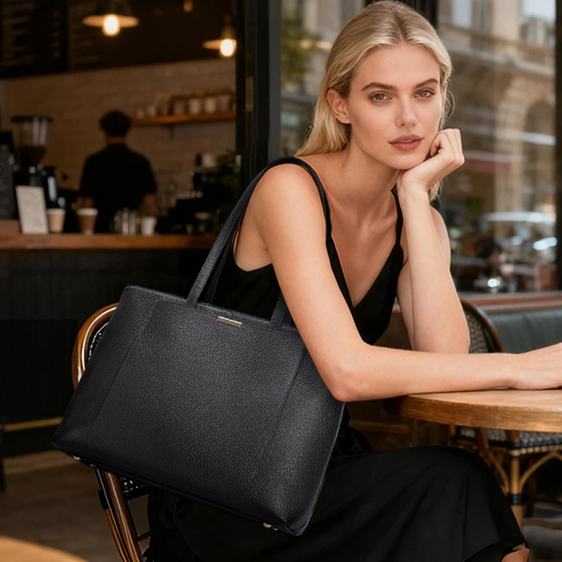 Custom Design Material Color Logo Women’s Bag Ladies Handbags Shoulder Hand Bag Genuine Leather Pop Fashion Womens Tote Bags