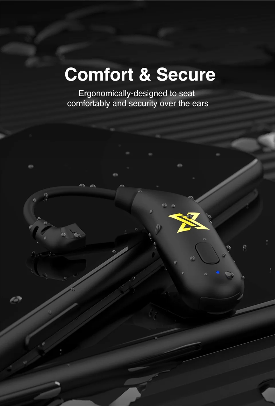 Qkz-x Cable de auriculares inalámbricos Bluetooth Compatible 5.0