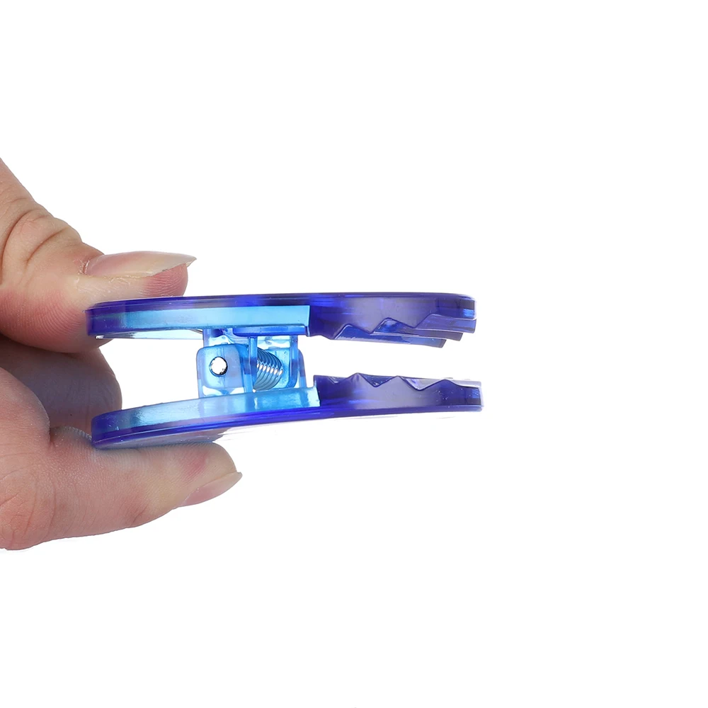 Круглый Магнитный Зажим для записей, гибкий пружинный зажим, полупрозрачный пластиковый зажим для холодильника