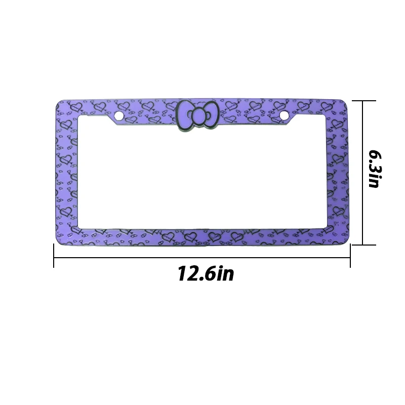 USA Size Customized Color OEM Printed Pattern USA License Plate Frames  Holder for Car